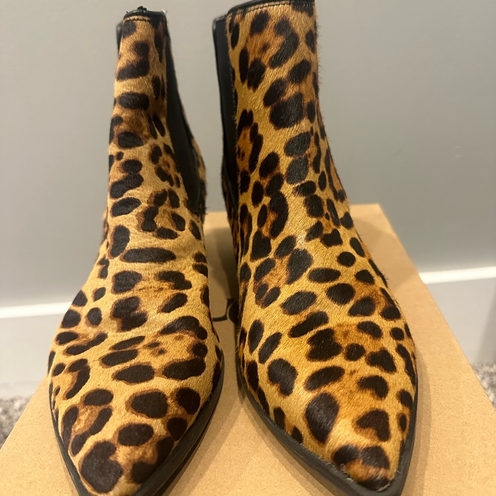 Nine West Animal Print Ankle Booties